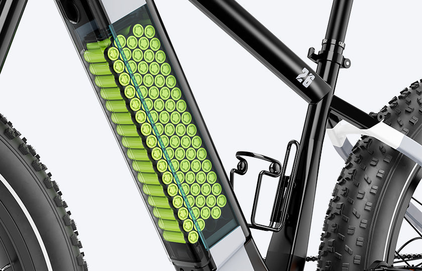846Wh battery capacity provides a range of up to 65 miles with pedal assist.