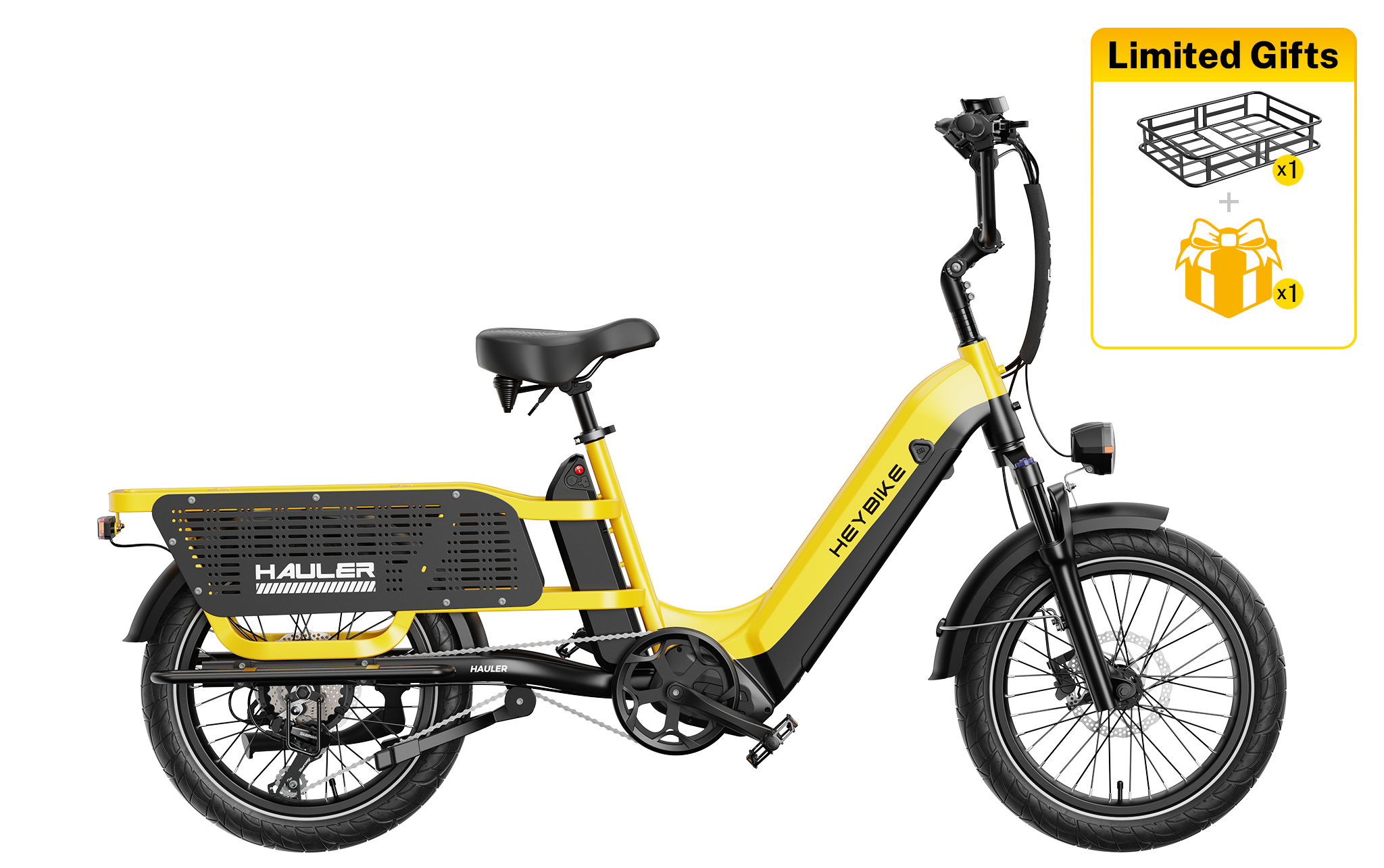 Hauler Electric Cargo Bike Family Cargo Ebike Heybike