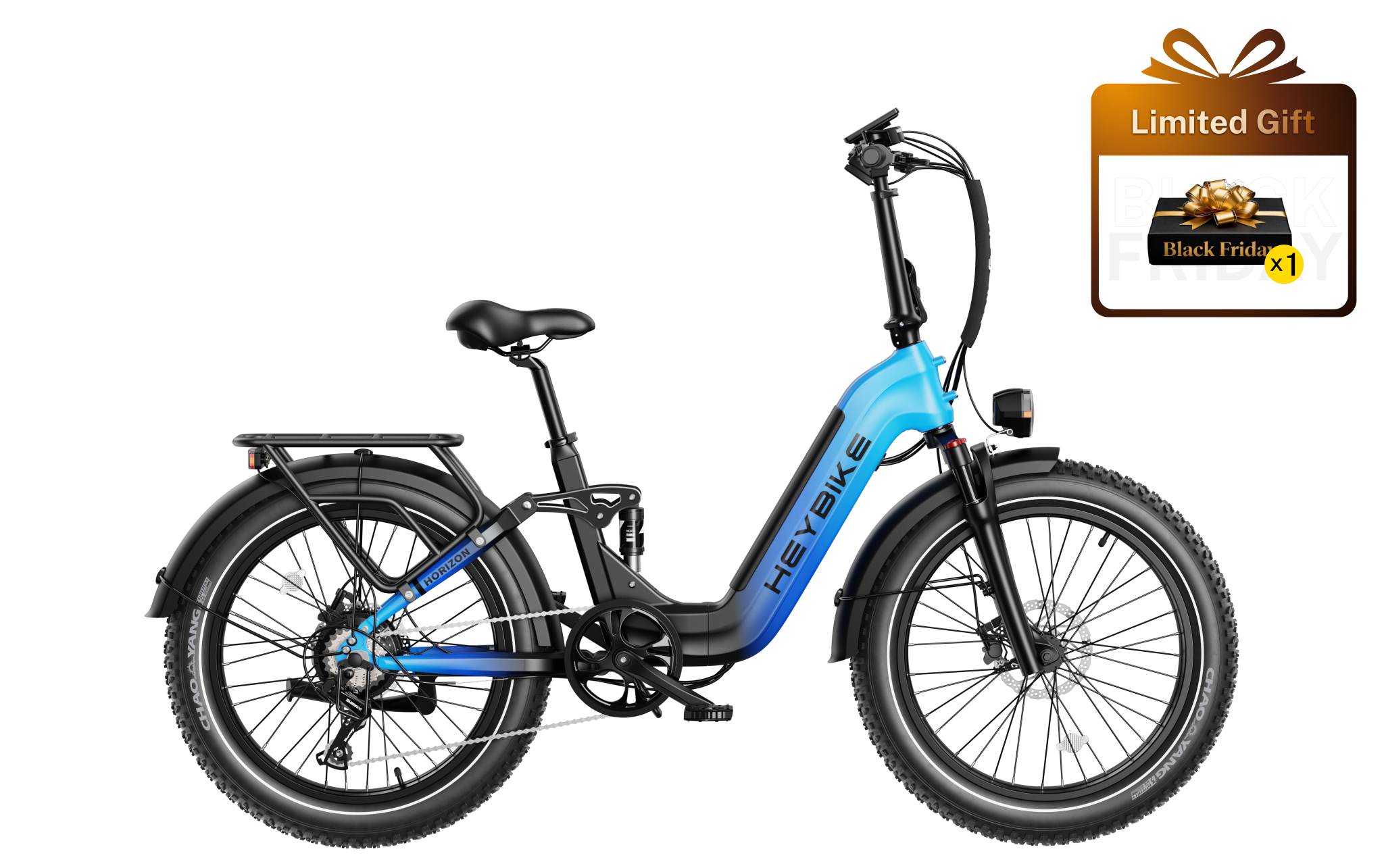 Horizon Full Suspension Ebike Fat Tire Ebike Heybike