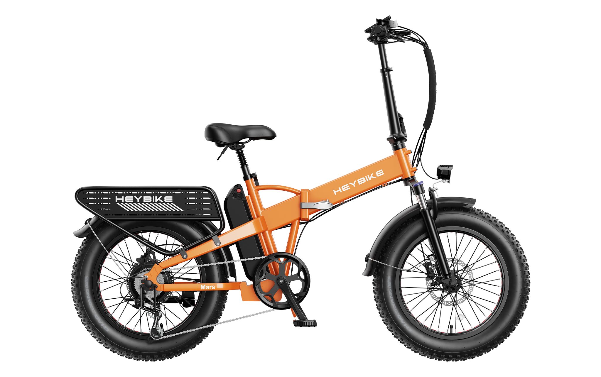 Mars 2.0 - folding fat tire ebike, organge