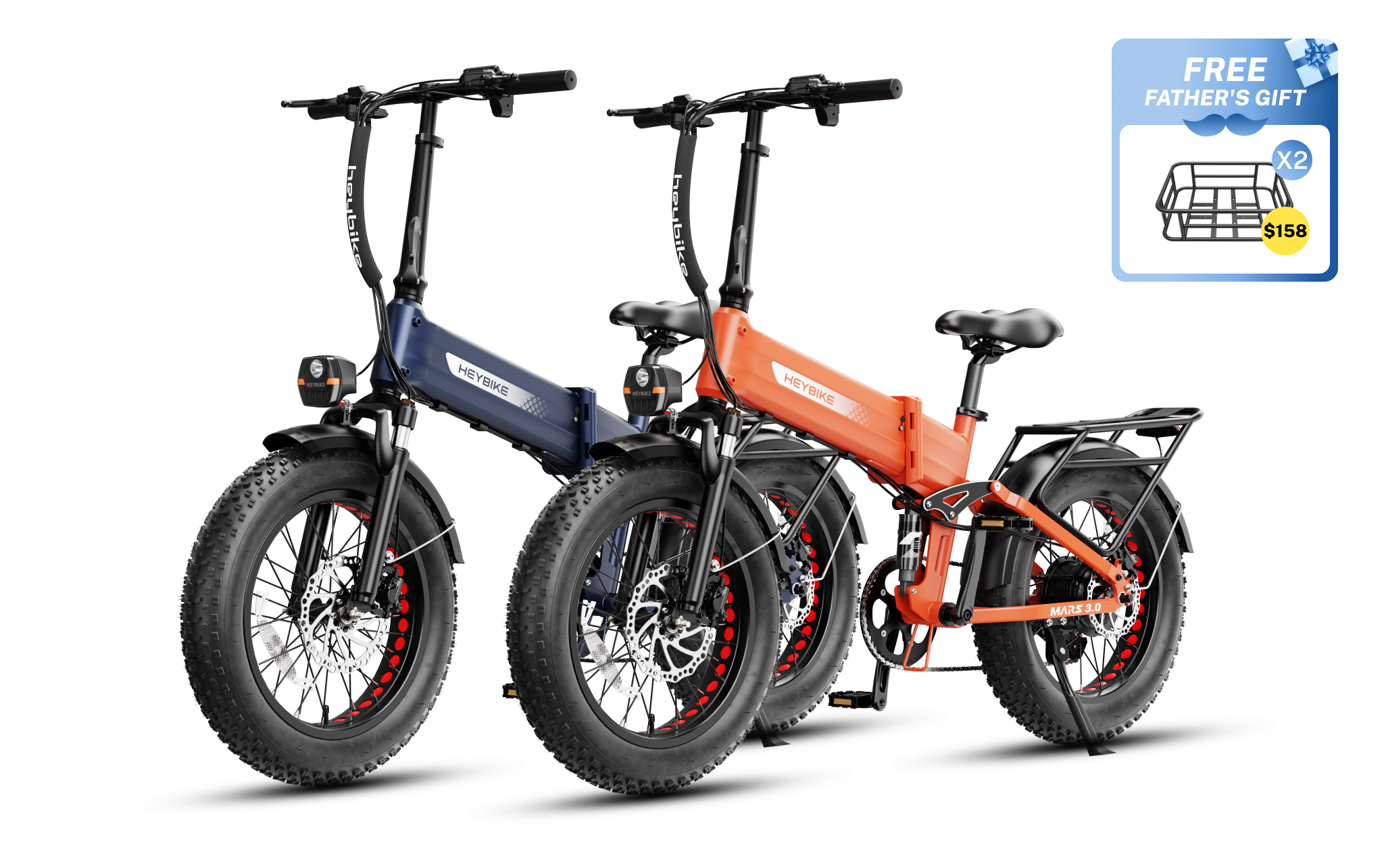 HEY310 Powerful Mars 3.0 | Folding Fat Tire Ebike | Heybike