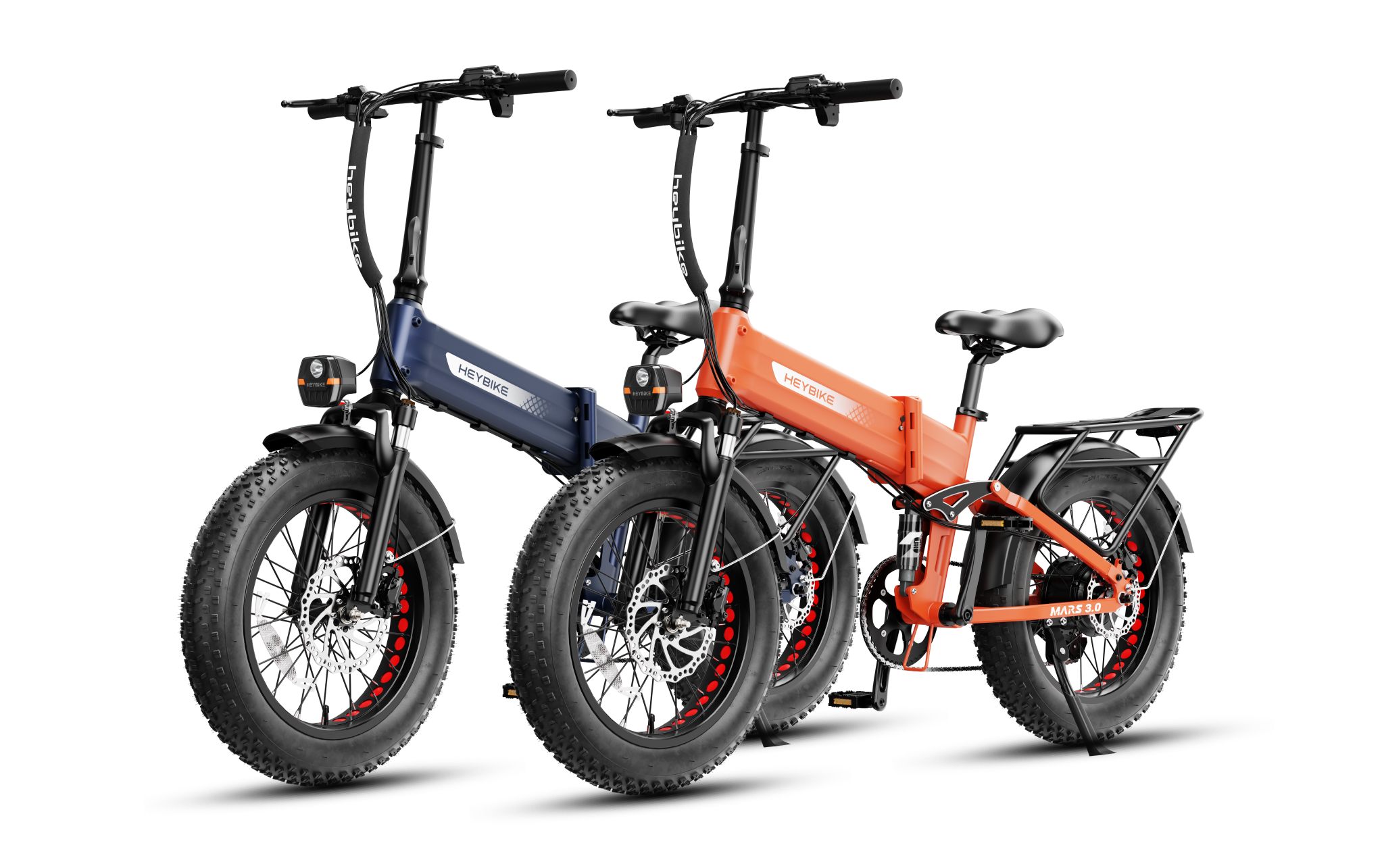 mountainbike mars Heybike 3.0-combo, 750W (Peak 1400W) / Vivid Orange+Stormy Blue Color:Carbon Fiber Tan Category:Fahrräder_HERRMANS MOZA SCHWARZ making it easier (and Engineering Goggles · Issue