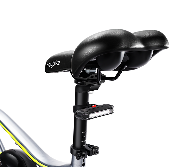 Close-up view of tailight which steady, flashing and alternating modes