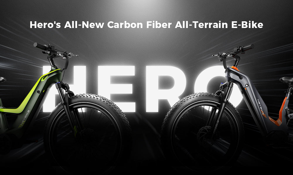 Hero carbon fiber all-terrain electric mountain bike(eMTB)
