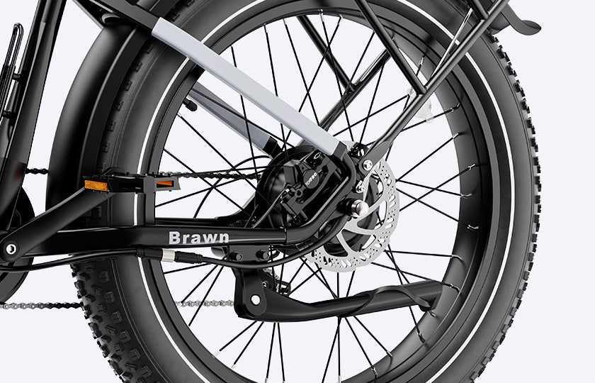 Close-up view of Hydraulic-disc brake