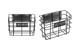 Dual Rear Side Baskets Set