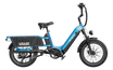 Hauler - Electric cargo ebike with dual battery, blue