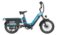 Hauler - Electric cargo ebike with dual battery, blue