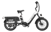 Hauler - Electric cargo ebike with dual battery, white