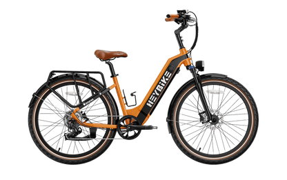 Cityrun electric cruiser commuter bike - organge