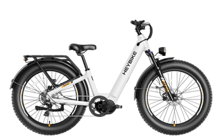 Heybike Saturn 1800W Peak Full Suspension 95Nm Torque Electric Bike,Hydraulic Brakes All-Terrain Fat Tire Moped Ebike