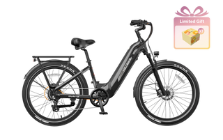 Heybike Hybrid | 750W | 100-Mile Range Electric Commuter Bike 750W (Peak 1400W) / Onyx Black Heybike Hybrid | 750W | 100-Mile Range Electric Commuter Bike 750W (Peak 1400W) / Onyx Black