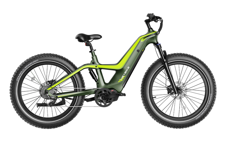 Hero carbon fiber electric bike - Lime Yellow