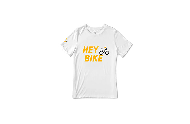 t-shirt printed heybike logo