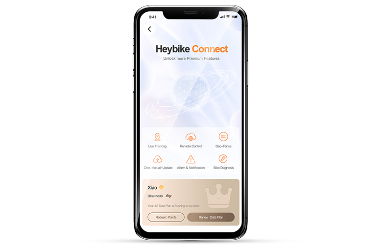 Heybike Connect 4G data Plan